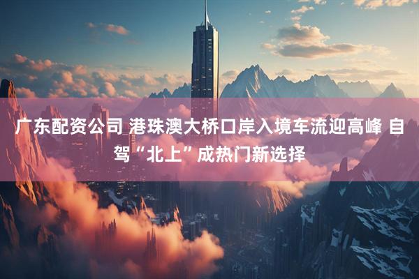 广东配资公司 港珠澳大桥口岸入境车流迎高峰 自驾“北上”成热门新选择